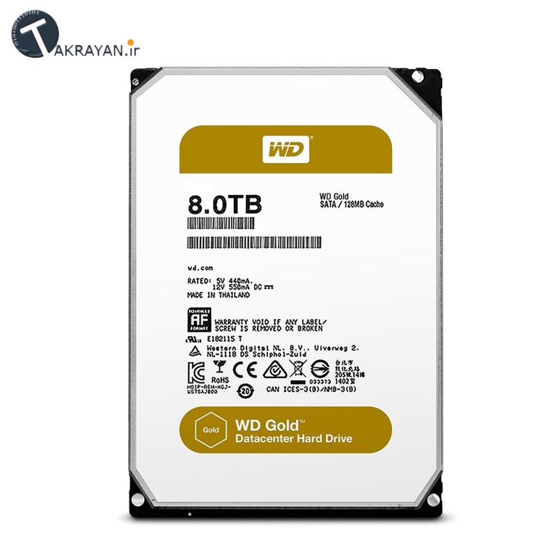 WD Gold 8TB 128MB Buffer HDD